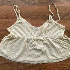 RSQ Yellow Peplum Top